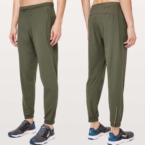 Lululemon Surge Jogger Fatigue Green Mens Size Medium M5689S Lightweight Running
